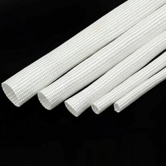 Fibreglass Fire Sleeve 600°C HIGH TEMP Wire Fiber Glass Tube Φ1mm~Φ50mm White