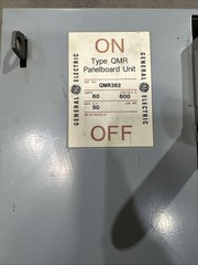 🔴GENERAL ELECTRIC QMR362 60 Amp 3-Pole 600V Fusible Panelboard Switch Unit‼️B