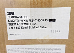 3M TAPE DIVISION 3M P/N:7624-T-95-3RJS #500 KCMIL SHIELDED CABLE KIT NEW