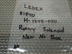 LEDEX 81840 H-1345-030 Rotary Solenoid New No Box See All Pictures