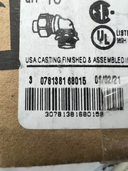 (QTY 10) Appleton ST9075 Liquidtight 3/4″ Flexible Connector 90 Degree Mall Iron
