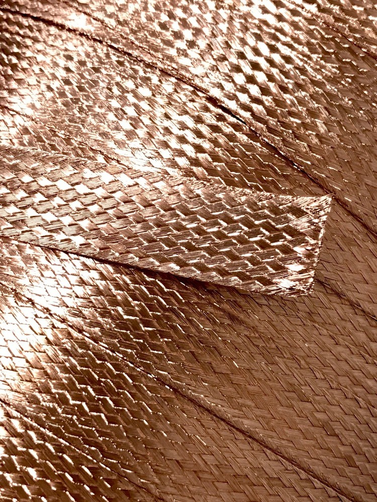 5 FEET 5/8″ BRAIDED GROUND STRAP GROUNDING BARE PURE COPPER FLAT BRAID MADE USA