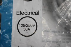 Pro Elec 140-1521 Electric Range Power Cord 125/250V 50A 4 ft 8/1 Gauge 3