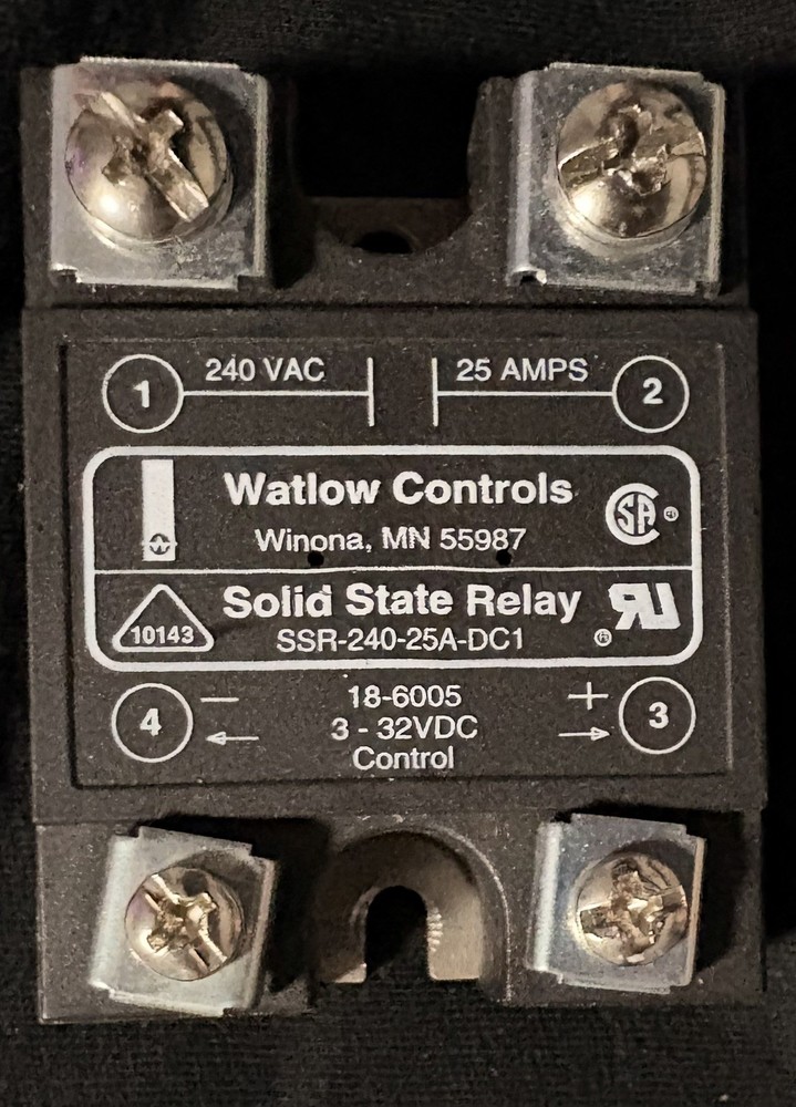 WATLOW CONTROLS SOLID STATE RELAY SSR-240-25A-DC1