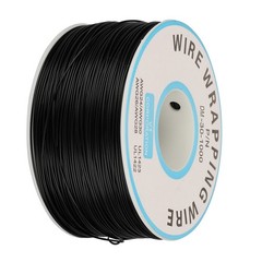 (Black)1Roll WiRe Wrapping Single Copper Wire Strand 30AWG Cable 0.25mm Core NY
