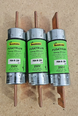 BUSSMANN FRN-R 150 DUAL ELEMENT FUSE 150A 250V LOT OF 3