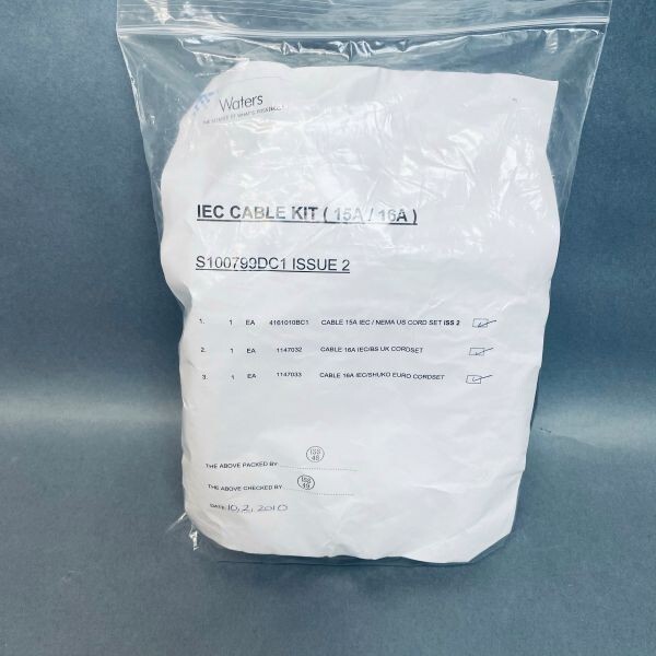Waters IEC Cable Kit Issue 2 15 A / 16 A