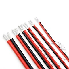 2-Core Twin Flexible Silicone Cable 10/12/14/16/18/20/24/26/30 AWG Wire 200°C