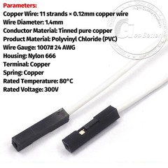 1P Dupont Jump Wire M-F M-M F-F Nylon Jumper Breadboard Cable Lead 300V