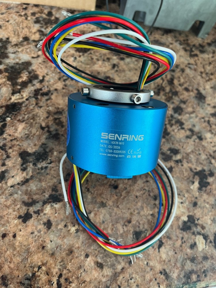 SenRing (Hollow Shaft) Through Hole Slip Ring H2578-0610, Rotating Connector
