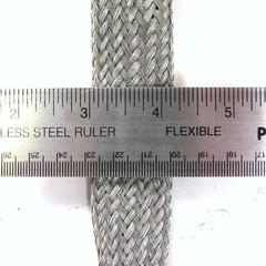 75+ FEET 1-1/8 Inch Tubular Braid Tinned Copper Expandable Wire Ground Cable