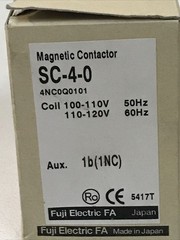 *SEALED* Fuji Electric SC-4-0 Magnetic Contactor 4NC0Q0101 100/110V 110-120V
