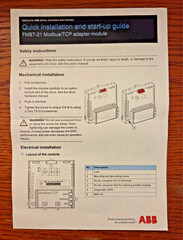 ABB FMBT-21 Modbus/TCP Communication Module For ABB Drives – Unused Surplus