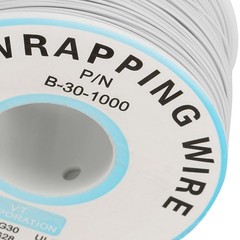 (White)1Roll WiRe Wrapping Single Copper Wire Strand 30AWG Cable 0.25mm Y