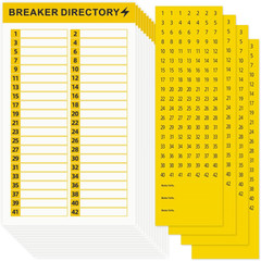 16 Sheets Breaker Panel Labels Electrical Box Sticker Numbers Breaker Panel L…
