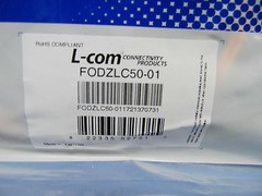 (5) NEW L-Com FODZLC50-01 OM2 50/125 Duplex Multimode Fiber Optic Cables