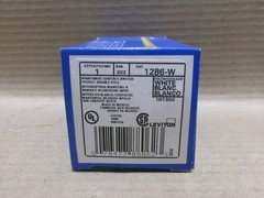 Leviton 1286‑W 20A 120/277V Double Pole Double Throw Maintained Toggle AK