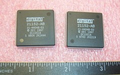QTY (2) 21152-AB DIGITAL DC1051A PQFP-160 PCI-to-PCI BRIDGE NOS