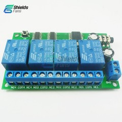AD22B04 12V 4CH MT8870 DTMF Tone Signal Decoder Relay Phone Remote Control PLC
