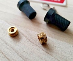 M4 4mm Spark Plug Wire Brass Nuts & Rajah Ring Terminals boot chopper set of 2