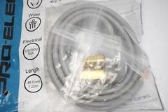 Pro Elec 140-1521 Electric Range Power Cord 125/250V 50A 4 ft 8/1 Gauge 3