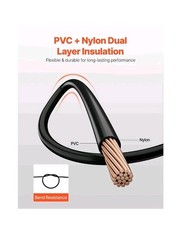 • 100′ THHN THWN-2 4/0 AWG GAUGE BLACK •