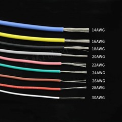 Flexible Silicone Cable Wire 2AWG~30AWG High Temp 0.08mm Tinned Copper Wire UL