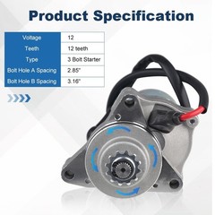 Starter Compatible with 125cc 110cc-50cc with Relay ATV Motor Four 4 Wheeler Chi