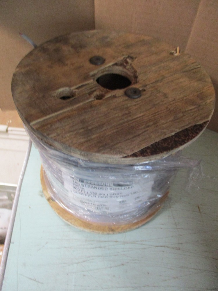 Genesis 18/3 STRANDED Shielded Wire 500ft ROLL GRAY 22285009 USA LB18