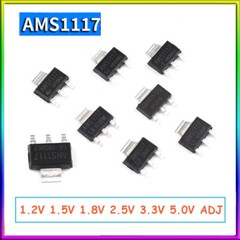 AMS1117 – 3.3V 1.2V 1.5V 1.8V 2.5V 5.0V ADJ Voltage Regulator Chip SOT223 IC