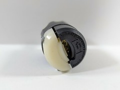 Leviton 4570-C | NEMA L6-15 black white locking plug 15A 250V 2P 3W