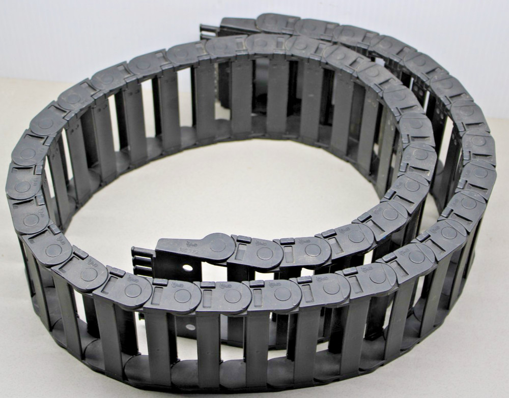 18X80MM Drag Chain Length 1.3M inside Open Type Black Plastic Flexible Cable C