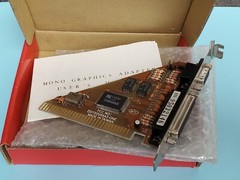 MIT TAMARACK TD3088A3 MGP HERCULES 8 BIT SHORT VIDEO CARD CNC TESTED [2146]BX