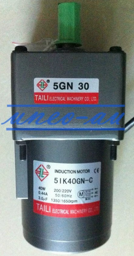 1Pcs New For Gear motor 5IK40GN-C 5GN30 40W 0.44A