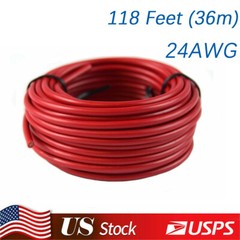 24 AWG Strand Wire Silicone Flexible Cables Coloured