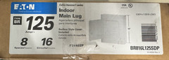 EATON INDOOR MAIN LUG 125AMP #BR816L125SP (Free Felo GermanDriver Set $40 Gift)