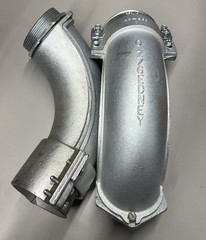 OZ-GEDNEY- 3-1/2″ 90 Degree Squeeze Connector Malleable Iron
