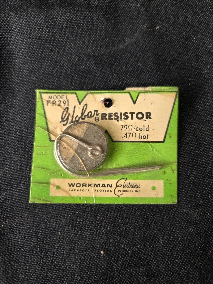 workman electronics globar resistor model fr291