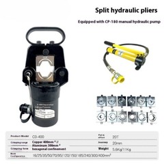CO-400 Split Hydraulic Pliers Cable Lug Crimping Tool – Portable Split Crimper