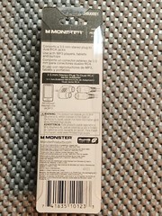 Monster JHIU0001 Just Hook It Up 3.5 mm Stereo Plug To Dual RCA Jacks New