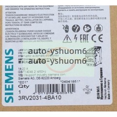 ONE NEW SIEMENS 3RV2031-4BA10 Motor Circuit Breaker