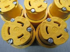General Electric 20A.125V L5 Locking Female Plug Lot of 5