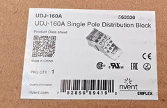 UDJ-160A *Lot of 12 nVent Eriflex 569030 UDJ-160A Single Pole Distribution Block