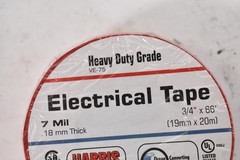 9pc Harris Industries Electrical Tape 3/4 X 66ft 7 Mil Red Wire Made In Taiwan