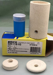 NEW ERICO CADWELD GR1181G ONE SHOT CABLE TO GROUND WIRE #6-#8 SOLID #8CONCENTRIC