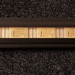 Intel C80188-3 16 bit 8MHz CPU, 68 PIN Gold Ceramic CLCC, Never Used!
