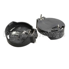 10PCS CR2025 CR2032 3V Button Coin Cell Battery Socket Holder Box Case ROHS NEW
