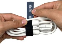 NEW 10-Pk Wrap-It Storage 4006BLTD Self-Gripping Perforated Hook/Loop 6.5ft Tape