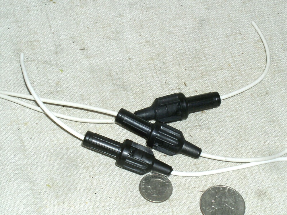 3 NEW 5MM X 20MM INLINE PIGTAIL BAYONET FUSE CLIP HOLDER 20GA 20AWG WIRE USA