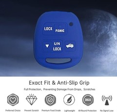 Remote Key Fob Cover Case Protector for Lexus LX470 LS400 LS430 RX Color: Blue